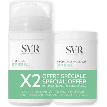 Laboratoires SVR Spirial Комплект - Рол-он против изпотяване + Пълнител, 2 х 50 ml