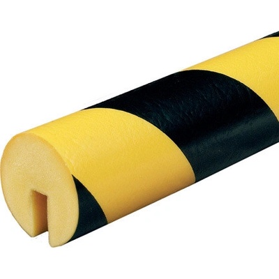 DP 10021 Varovný a ochranný profil 3 - priemer 4x100 cm Čierna-Žltá