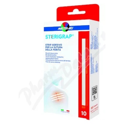 STERIGRAP Sterilné náplasťové stehy 100 x 6 mm 10 ks