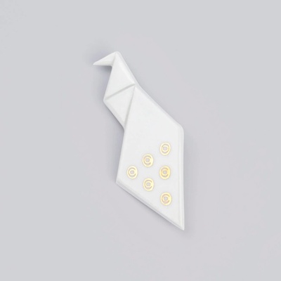 StehlikDesign pozlacená brož páv 0117