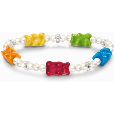 Thomas Sabo x Haribo náramok Colourful goldbears & pearls A2153-052-7