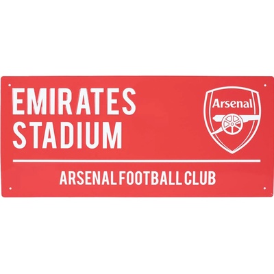 Fan-shop Plechová cedule ARSENAL FC Street red