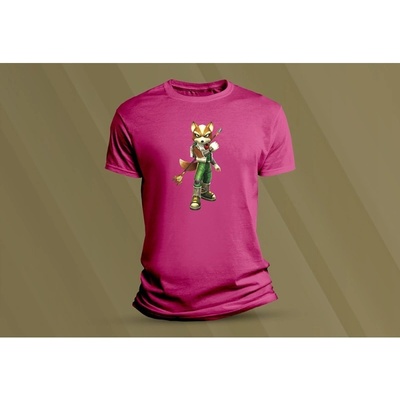 Sandratex dětské bavlněné tričko Fox McCloud. fuchsia