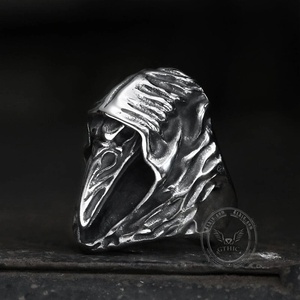 NNM пръстен Viking Ravens Hugin - 10623-SI-BXG