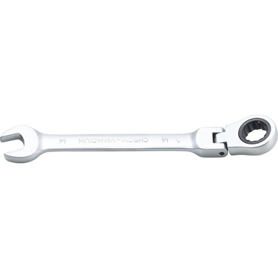 BGS Ráčnový očkoplochý klíč kloubový 14 mm BS6714
