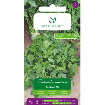 W. Legutko Фестивална магданоз с плоски листа 68 гладки листа