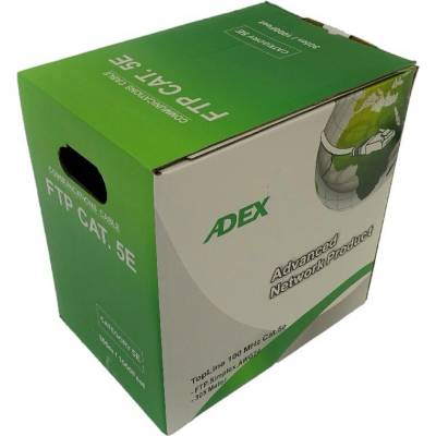 Adex ADC5E305FOL FTP CAT5E PE 305m černý