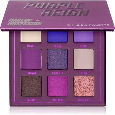 Makeup Obsession Mini Palette палитра сенки за очи цвят Purple Reign 0, 38 гр