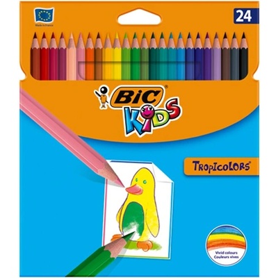 BIC Цветни моливи BIC Kids Tropicolors хексагонални 24 броя 9375183 (9375183)