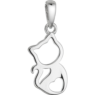 Evolution Group Stříbrný přívěsek kočička 64039