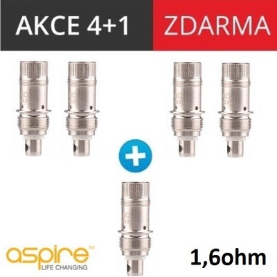 aSpire Nautilus BVC žhavící hlava nerez 1,6ohm 5ks