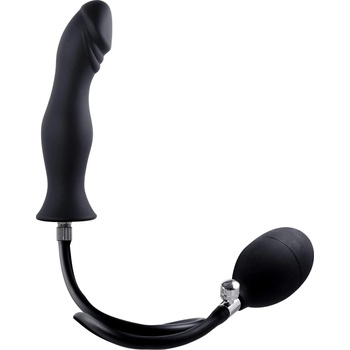 NMC Strafe Inflatable Curved Dildo with Pump Black