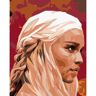 zuty Malování podle čísel Dračí královna 80 x 100 cm vypnuté plátno na rám 8596530046318