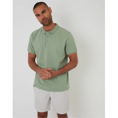 Threadbare Блуза с яка Threadbare Men's Cramond Short-Sleeve Polo Shirt - Grass Green