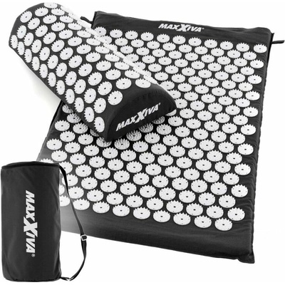 MAXXIVA 81550 Akupresúrna podložka s vankúšom, 75 x 42 cm čierna