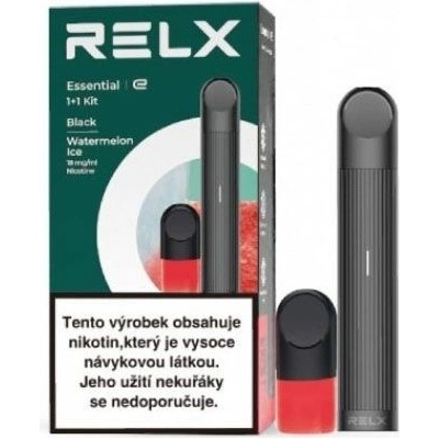 RELX Essential 350 mAh Black Starter Kit Watermelon Ice 1 ks