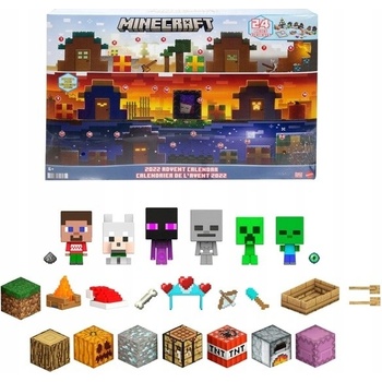 Northix Minecraft Mini Mobheads Adventní kalendář 2022