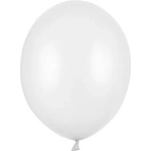 Party Deco Латексови Балони Металик, Бяло - 12 см (sb5m-008)