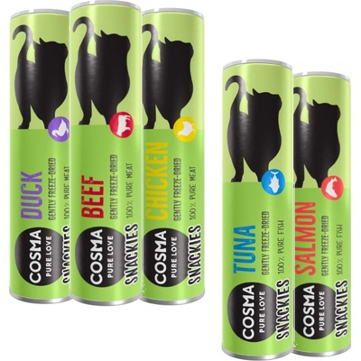Cosma Snackies Mix kuracie kačica hovädzie tuniak & losos 116 g