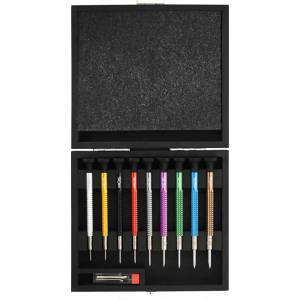 Horotec Комплект прецизни отвертки Horotec MSA01.020 с алуминиеви дръжки