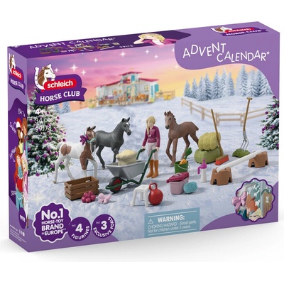 SCHLEICH Adventný kalendár 2025: Starostlivosť o žriebätá na Vianoce 99178
