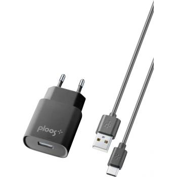 Image 1 of Ploos Комплект зарядно за ел. мрежа 220V Ploos, Type-C кабел, 2А