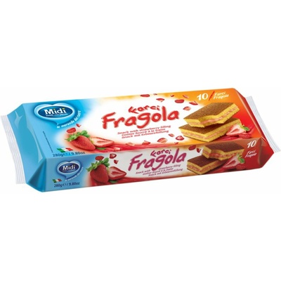 Midi koláčiky s jahodovou náplňou 280 g