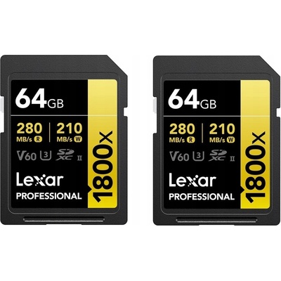 Lexar SDXC UHS-II 64GB LSD1800064G-B2NNU