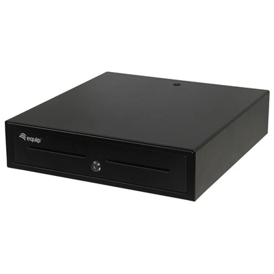 Equip Чекмедже за пари Equip - 351010 (4 бр. хартиени пари + 8 бр. тави за дребни пари (подвижни), RJ11, черно) (351010)