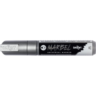 Darwi Marbel Химикал маркер 15 mm Silver N°080 1 бр (DA0232015080C)