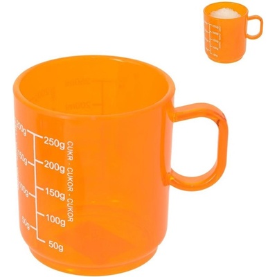 Odměrka plast potisk 0,25l oranž - Orion CZ