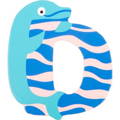 Small Foot dřevěná abecedy 1ks písmenko D