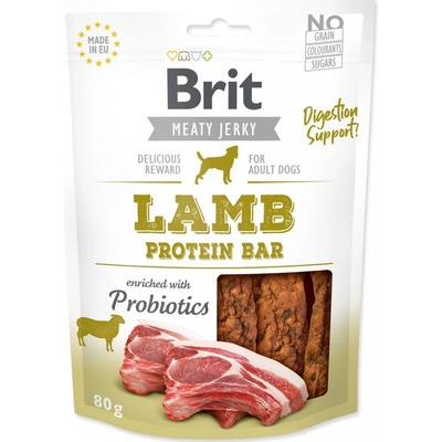Snack BRIT Jerky Lamb Protein Bar 80 g