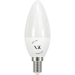 VK LED 9W 810lm 3000K 220V E14 Ra-80 360°, овал, PC, бял - VL LED VK/05177/EI/W