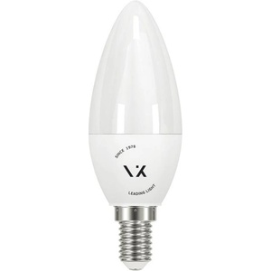 VK LED 9W 810lm 3000K 220V E14 Ra-80 360°, овал, PC, бял - VL LED VK/05177/EI/W
