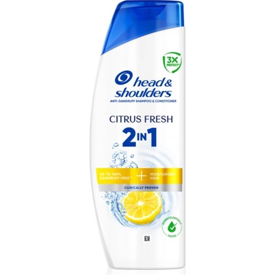 Head & Shoulders Citrus Fresh 2in1 шампоан и балсам против пърхот 400ml