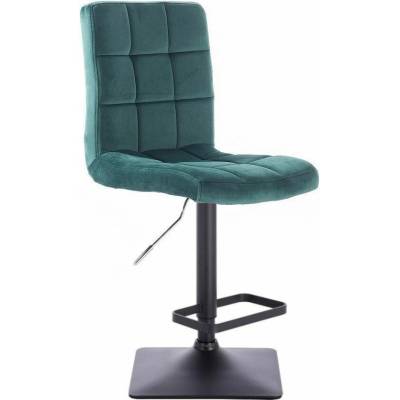 LuxuryForm Design Toledo Velur na čiernej hranatej podstave zelená