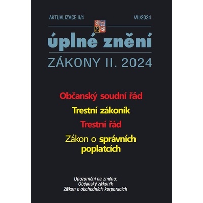 Aktualizace II/4 /2024 - Občanský soudní řád - Poradce s.r.o.
