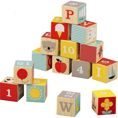 Petit Collage ABC wooden bloc ks