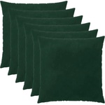vidaXL Калъфка за възглавница 6 pcs HEERLEN Тъмнозелено 55 x 55 см (912232)