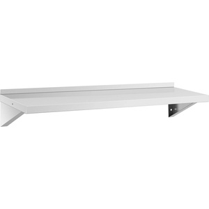 Royal Catering Рафт за стена - неръждаема стомана - 120 х 40 см - до 30 кг - Royal Catering RCWR-120.1 (RCWR-120.1)