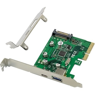 Conceptronic Разширителна карта Conceptronic - EMRICK09G (PCIe x4 към USB-A 3.0+USB-C 3.2 Gen2, захранване: 15pin SATA (EMRICK09G)