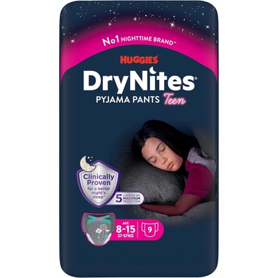 Dry Nites pro děvčata s váhou 27-57 kg 9 ks