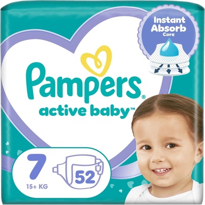 Pampers active baby 7 52 ks