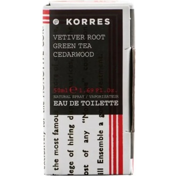 KORRES Vetiver root, Green tea, Cedarwood EDT 50 ml