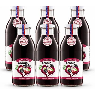 Zamio Arónia & Višňa 100% šťava 6 x 500 ml