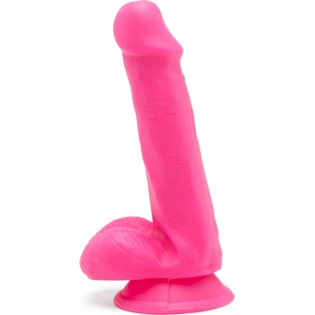 Image 1 of ToyJoy Get Real Happy Dicks Dildo 6 Inch with Balls Pink