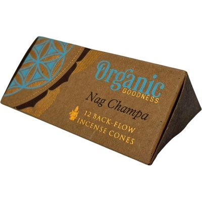 Song of India Vonné kužely Organic Tekoucí dým Nag Champa 12 ks – Sleviste.cz