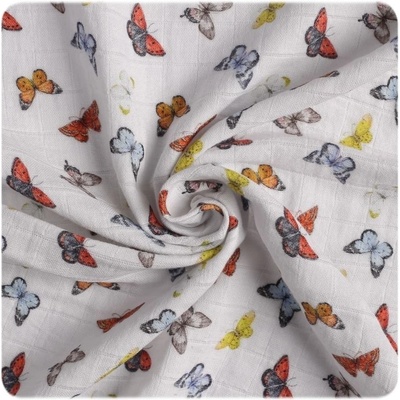 Kikko Bambusová froté osuška s kapucí XKKO BMB 90x90 Butterflies – Zboží Dáma