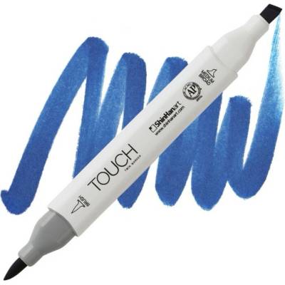 Lihová fixa TOUCH oboustranná Brush & Chisel, Cobalt blue (PB71)